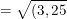 \small =\sqrt{(3,25)^2-8 .3,25+17}=1,25\: (km)